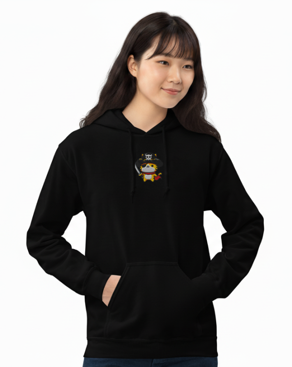 貓咪海盜連帽刺繡帽T：圖片 2