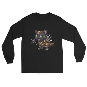 怪獸貓吉拉｜個性男士長袖T卹